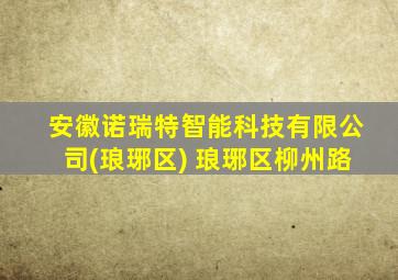 安徽诺瑞特智能科技有限公司(琅琊区) 琅琊区柳州路